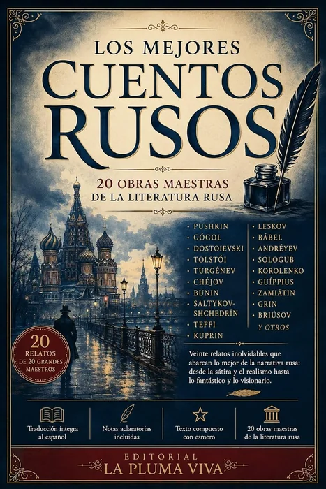 Los mejores cuentos rusos: 20 obras maestras de Pushkin, Gógol, Dostoievski, Tolstói, Chéjov y otros grandes autores rusos (Spanish Edition)
